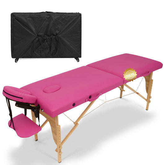 Massage Table Portable Massage Bed Lash Bed with Carrying Case SPA Table Height Adjustable, Salon Bed Face Cradle Bed