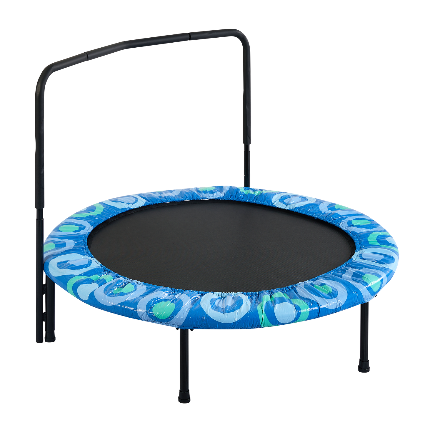 XTP002 Assembled children's trampoline happy expression outdoor and indoor  for kids age 3 - 7