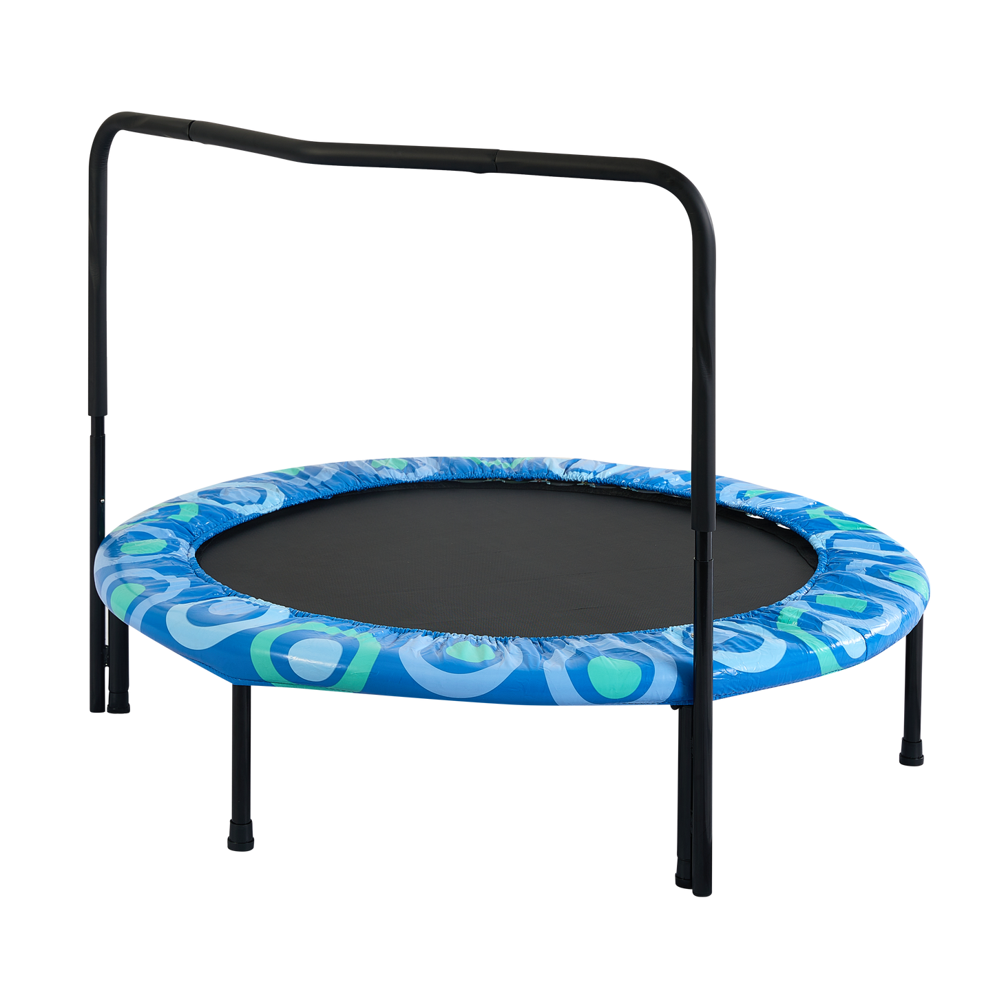 XTP002 Assembled children's trampoline happy expression outdoor and indoor  for kids age 3 - 7