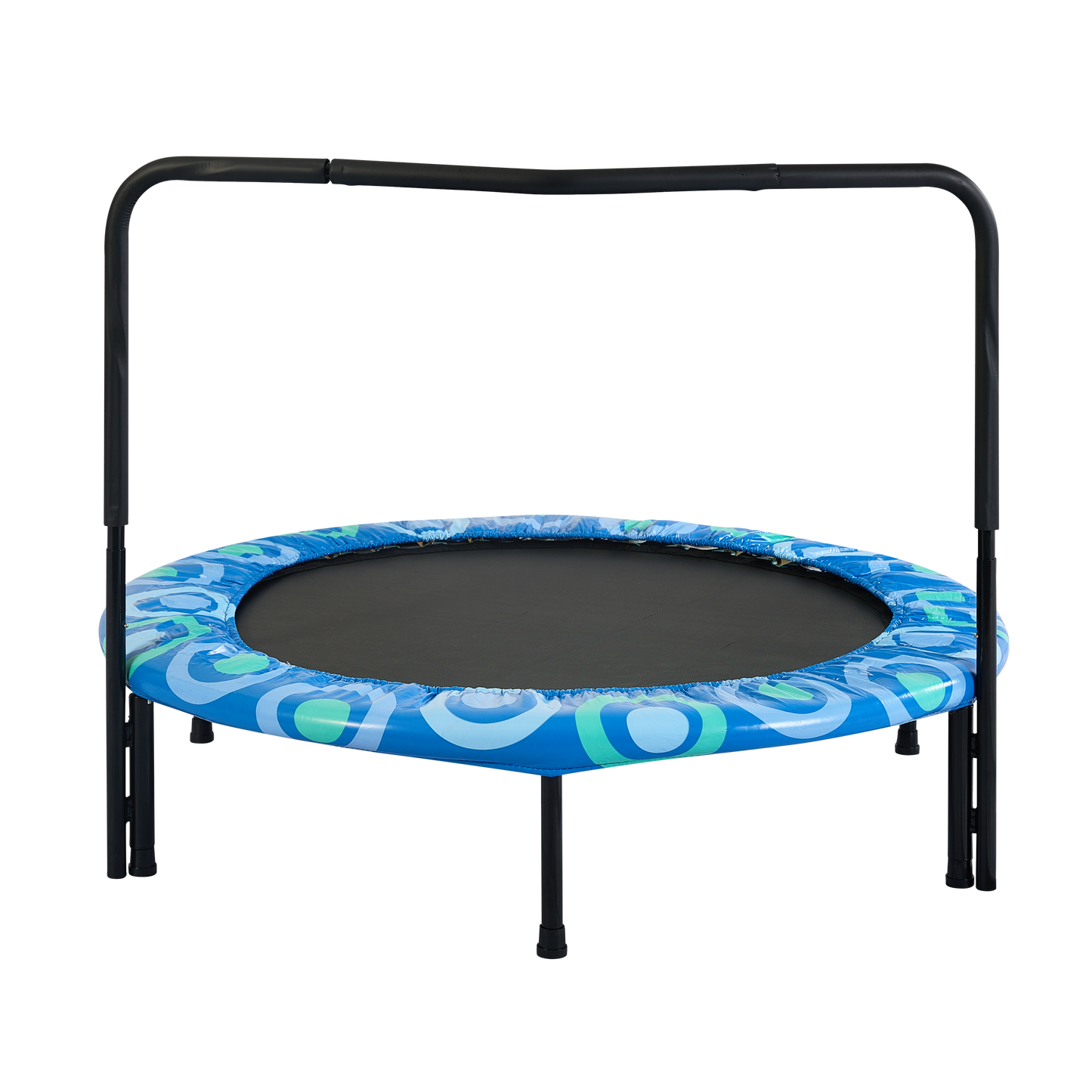 XTP002 Assembled children's trampoline happy expression outdoor and indoor  for kids age 3 - 7